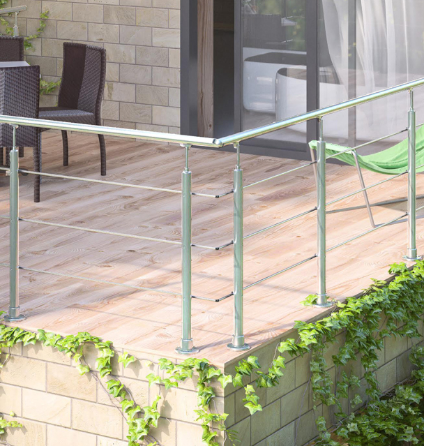 System balustrad PRO 3 srebrny