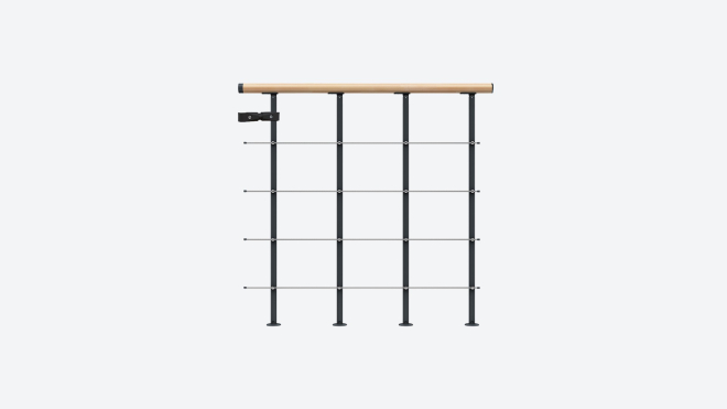 Balustrada ochronna Boston Anthracite, RAL 7016
