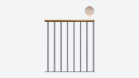 Balustrada ochronna CLASSIC Pearl grey